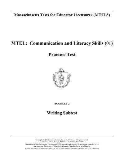 how hard is the mtel communication and literacy test|mtel practice test pdf.